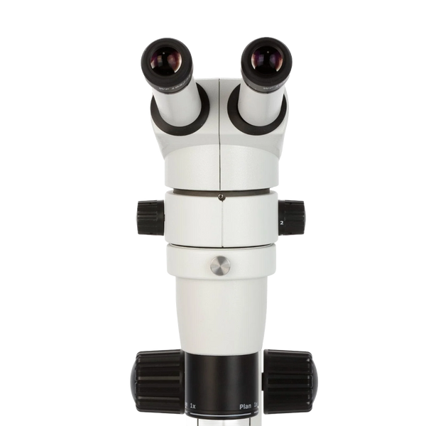 Microscopio Estereoscópico Binocular AmScope Serie PM230 con Aumento de 8-80×, Iluminación LED y Soporte base ²⁵