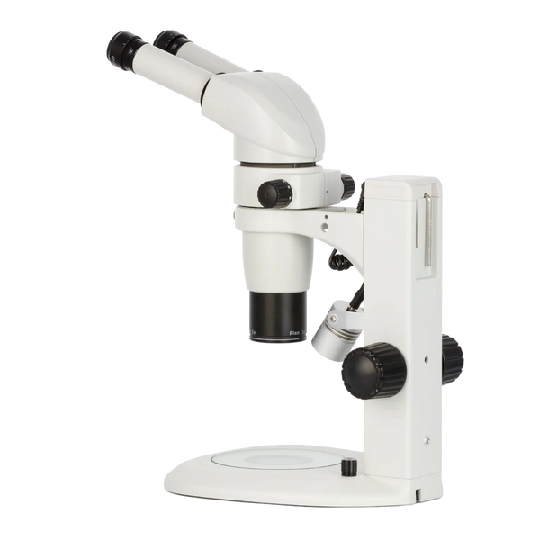 Microscopio Estereoscópico Binocular AmScope Serie PM230 con Aumento de 8-80×, Iluminación LED y Soporte base ²⁵