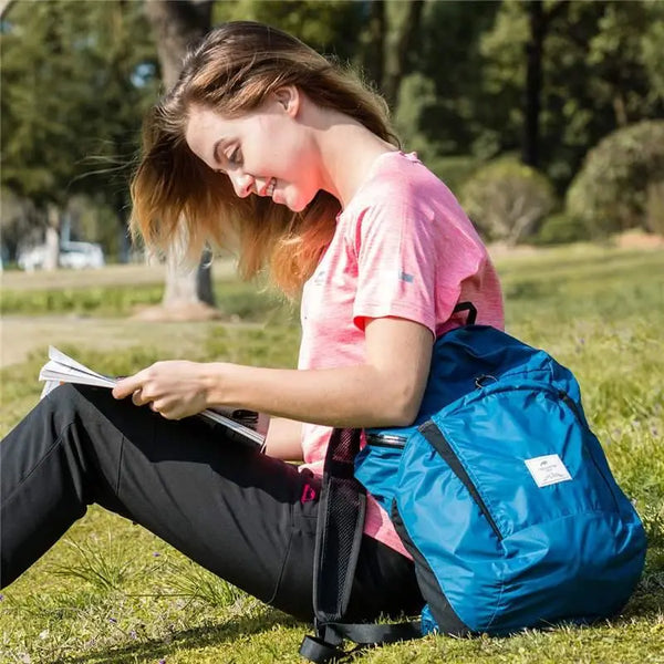 Mochila Plegable Naturehike de 22L con Tela Impermeable 30D y Cremallera YKK Sellada