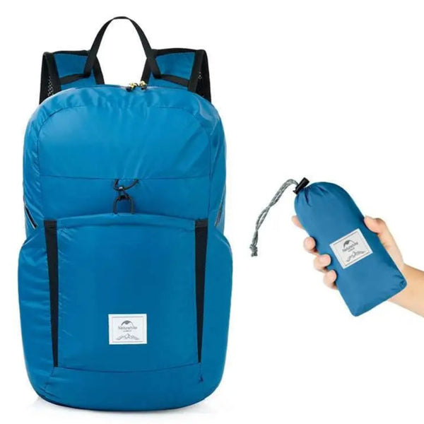 Mochila Plegable Naturehike de 22L con Tela Impermeable 30D y Cremallera YKK Sellada