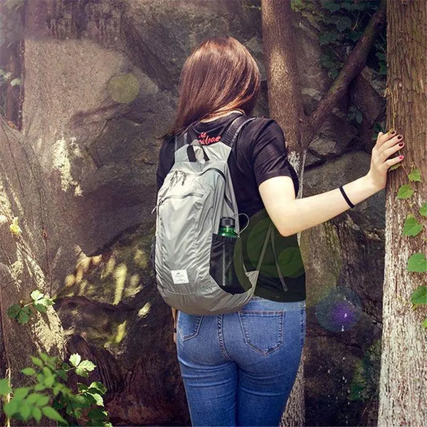 Mochila Plegable Naturehike de 18L con Tela Impermeable 30D y Cremallera YKK Sellada