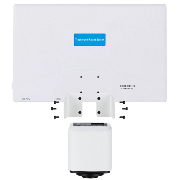 Monitor Amscope HDMI de 1080p con soporte de montaje para cámaras HD1080 y HD1080A