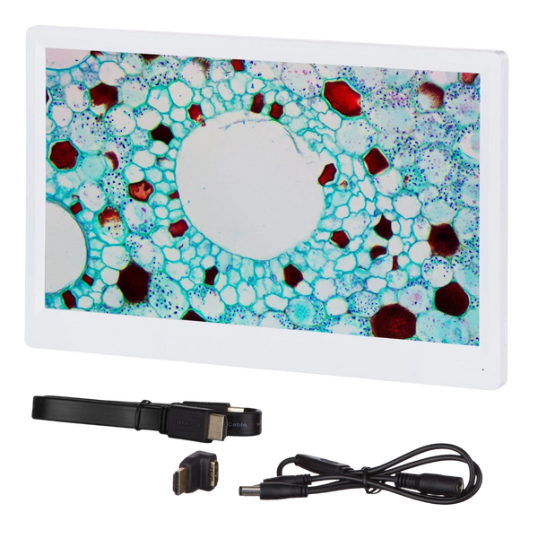 Monitor Amscope HDMI de 1080p con soporte de montaje para cámaras HD1080 y HD1080A