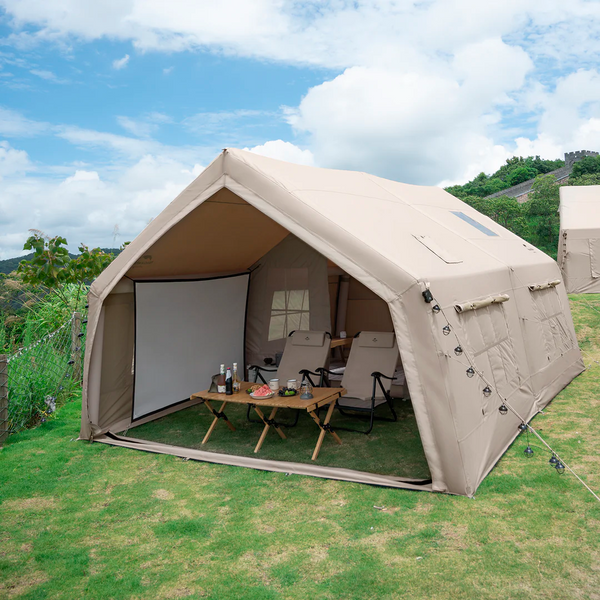 Naturehike 17.2 Carpa Inflable Grande Cabaña Familiar 1 Habitación 1 Sala con Chimenea Camping Glamping