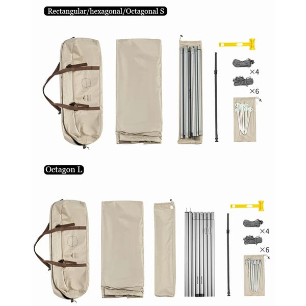 Carpa de Sombra Naturehike para 8-12 Personas