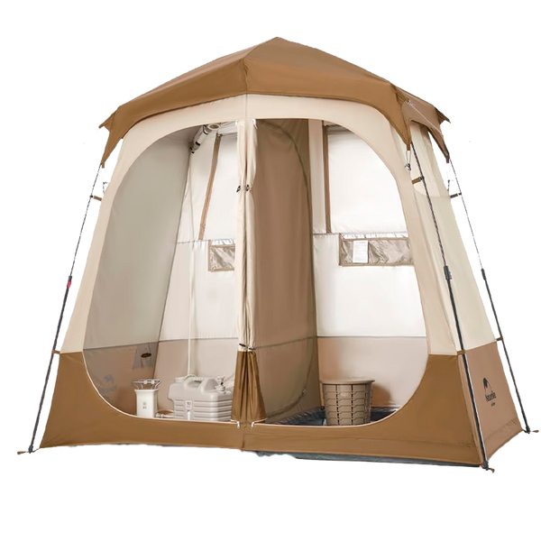 Naturehike Carpa Automática Ducha Separación Seco y Húmedo Camping Viaje Vestidor Refugio Baño Portátil