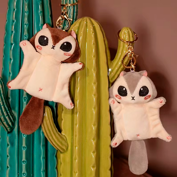 Peluche de Ardilla Voladora en Formato Llavero Pequeño (+3)