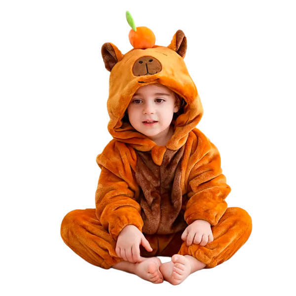 Pijama de Capibara de Felpa Suave con Capucha (+3)