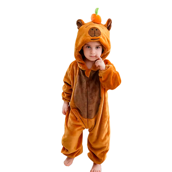 Pijama de Capibara de Felpa Suave con Capucha (+3)