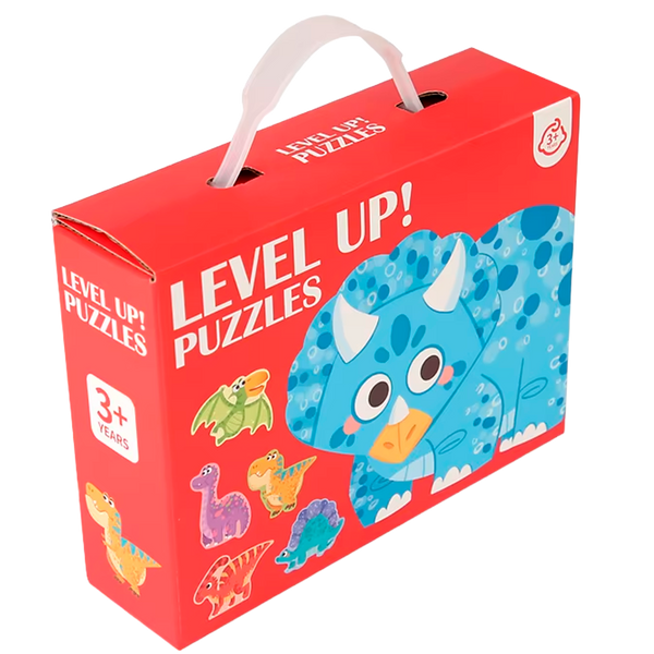 Quebra-Cabeça Level Up! de Dinossauros (+3)