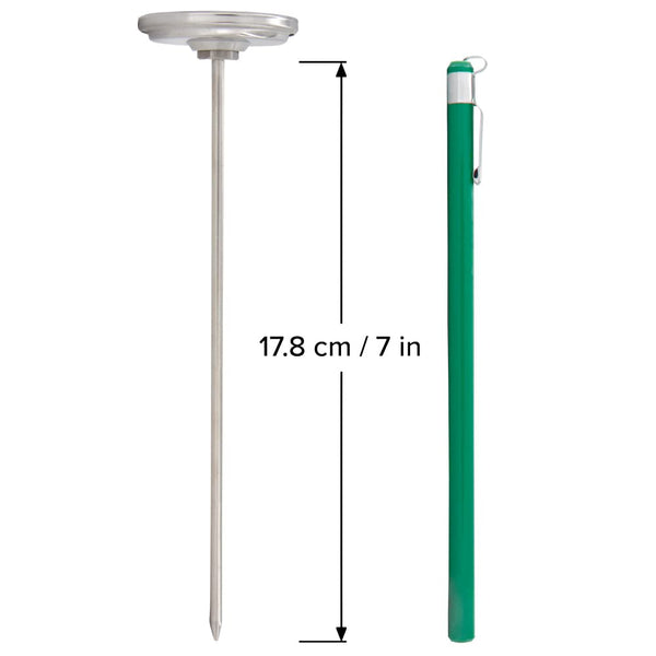 Termómetro Reotemp para Compostaje de Uso Doméstico de 6,3 mm Ø y 18 cm de Longitud