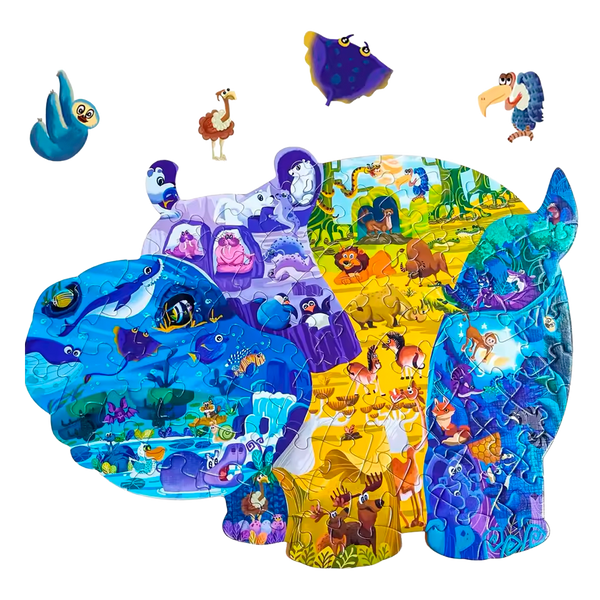 Rompecabezas 3D de Animales Marinos (+3)