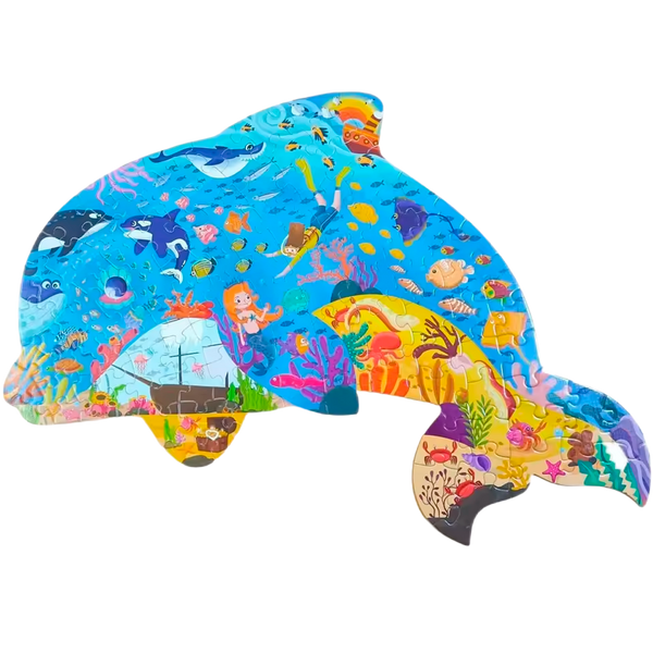 Rompecabezas 3D de Animales Marinos (+3)