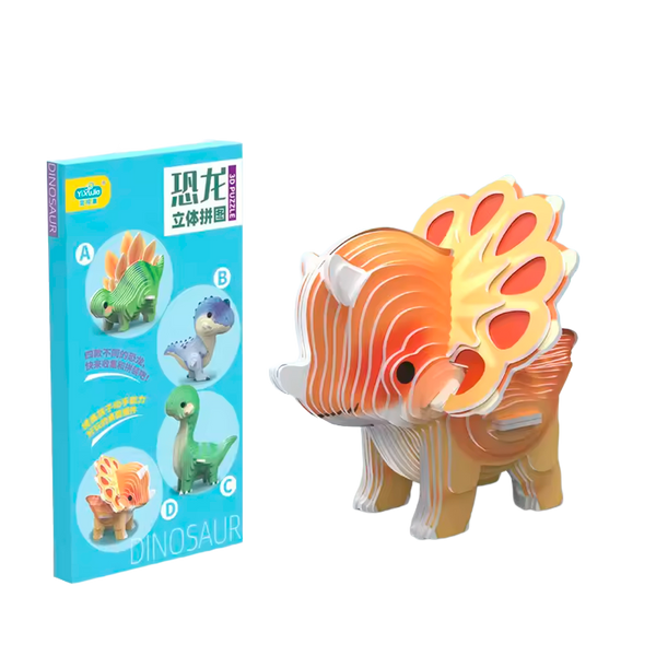 Rompecabezas 3D de Dinosaurio (+3)