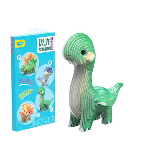 Rompecabezas 3D de Dinosaurio (+3)
