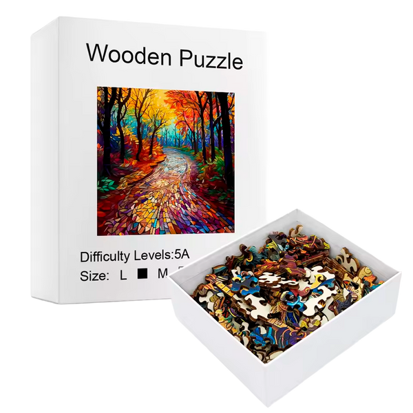Rompecabezas de Madera con Pingüinos Arte Zentangle Incluyendo Piezas con Formas de Animales (+15)