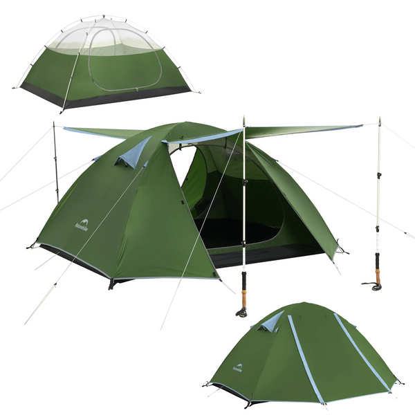 Carpa Naturehike Serie Bleik Portátil 3 Estaciones para 2 a 3 Personas