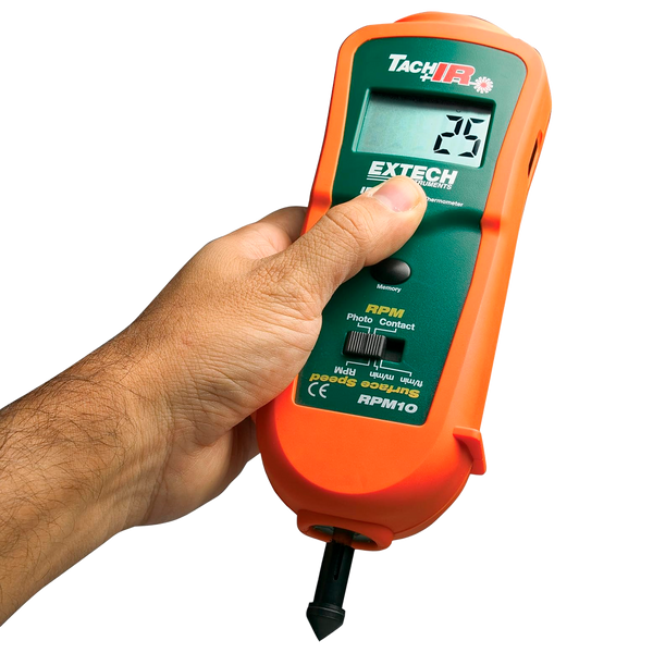 Termómetro infrarrojo y Tacómetro Extech RPM10