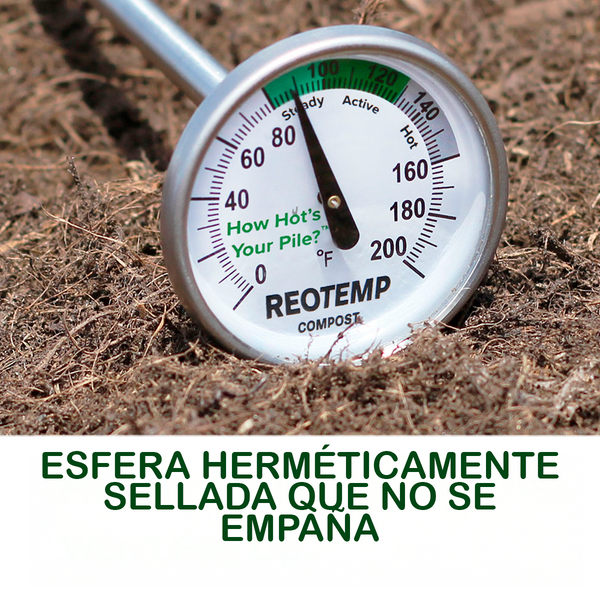 Termómetros Reotemp para Compostaje de Uso Doméstico de 6,3 mm Ø y desde 40 cm de Longitud