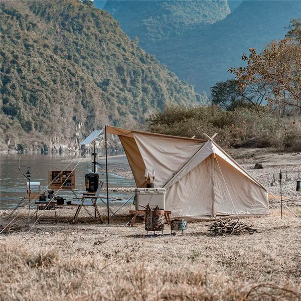Tienda de campaña Naturehike Extend 4.8 Cotton tipo A con alero para exteriores