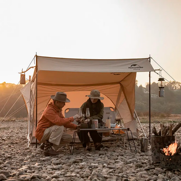 Tienda de campaña Naturehike Extend 4.8 Cotton tipo A con alero para exteriores