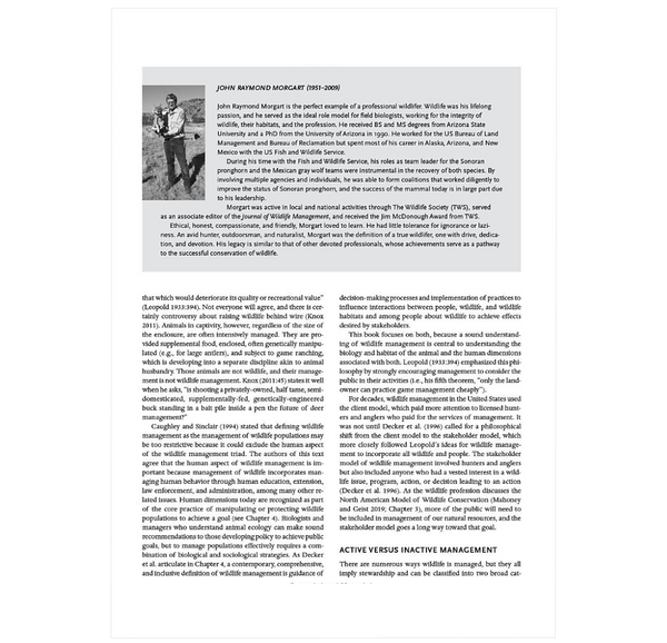 Wildlife Management and Conservation: Contemporary Principles and Practices