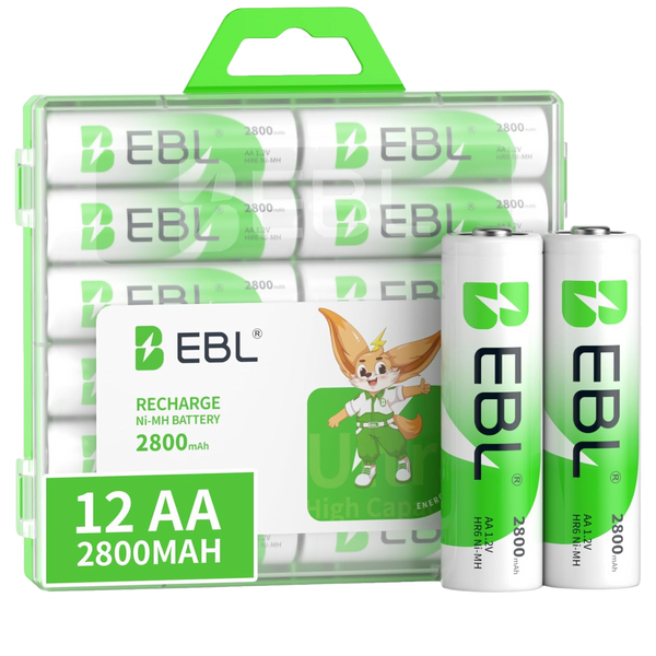 Baterías Recargables EBL AA 2800mAh