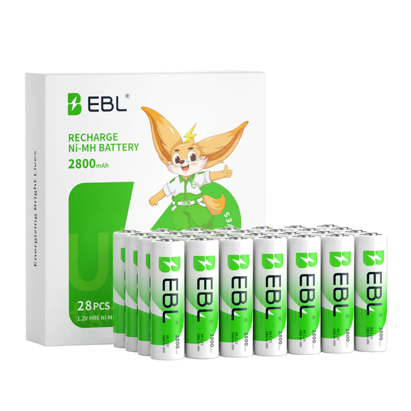 Baterías Recargables EBL AA 2800mAh
