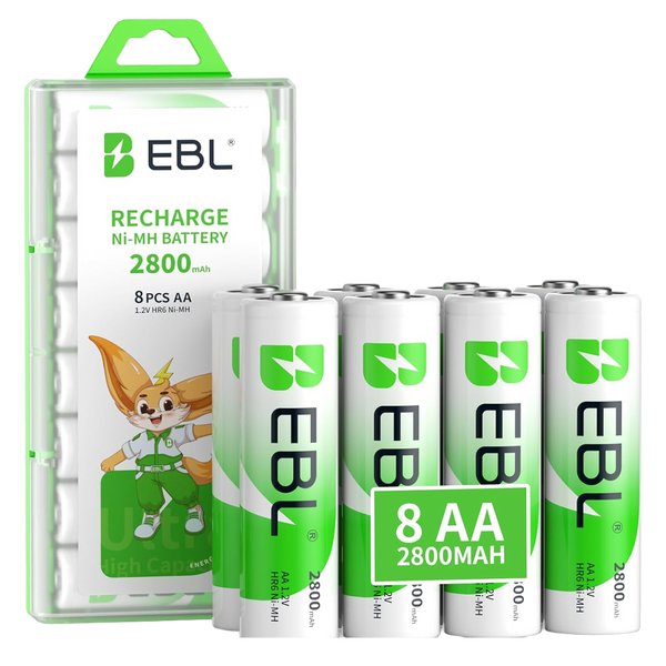 Baterías Recargables EBL AA 2800mAh