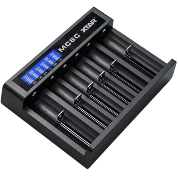 Cargador XTAR MC6C para baterías de ion de litio 18650