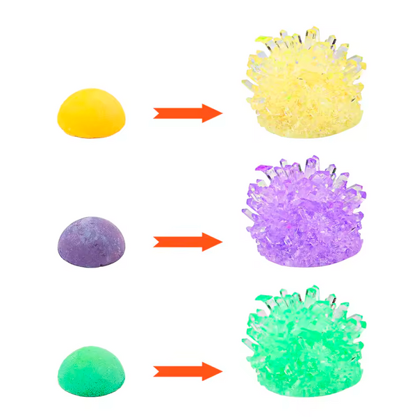 Experimentos de Plantación de Cristales de Juguetes Científicos y Educativos de Color Aleatorio – Cristales Cultivables DIY (+6)
