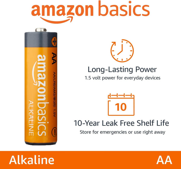 Baterías Alcalinas AmazonBasics AAA de Alto Desempeño