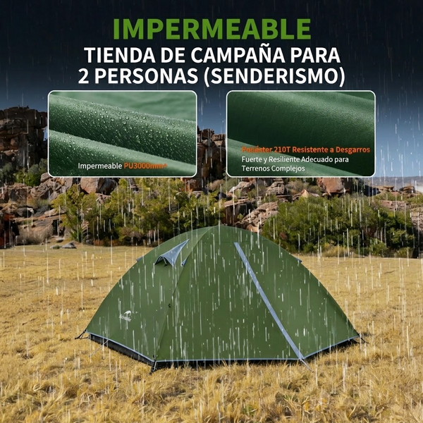 Carpa Naturehike Serie Bleik Portátil 3 Estaciones para 2 a 3 Personas