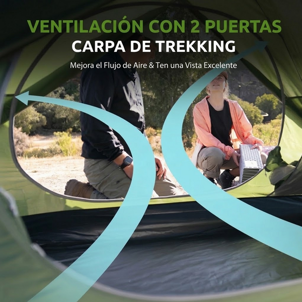 Carpa Naturehike Serie Bleik Portátil 3 Estaciones para 2 a 3 Personas