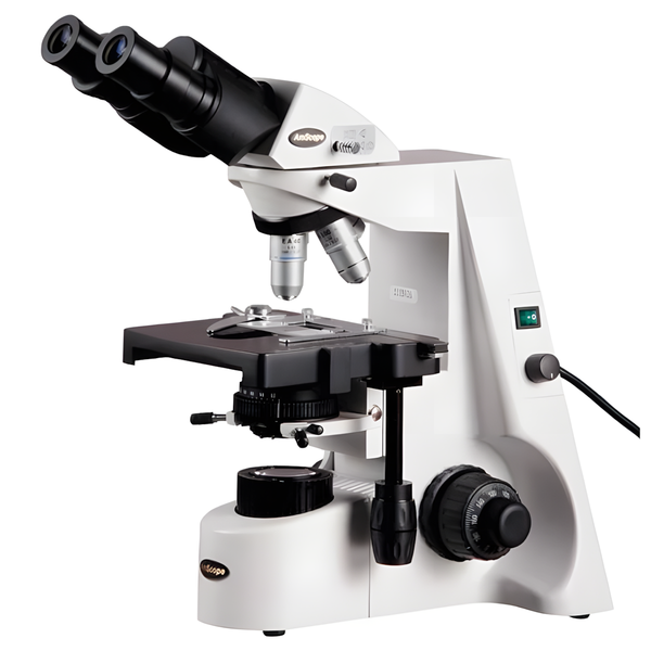 Microscopio Compuesto Binocular AmScope Serie B690 hasta 2500X Iluminación Köhler Óptica Planacromática