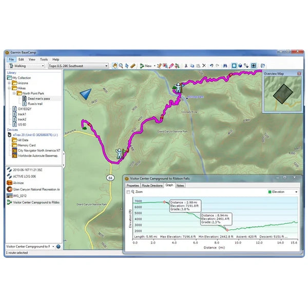Software BaseCamp para GPS Garmin