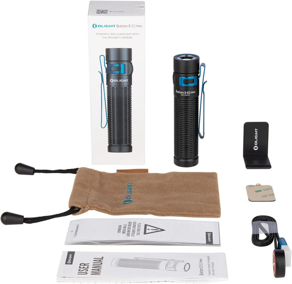 Linternas de Mano Potentes Recargables Olight Warrior Baton 3 Pro Max hasta 2500 Lúmenes IPX8