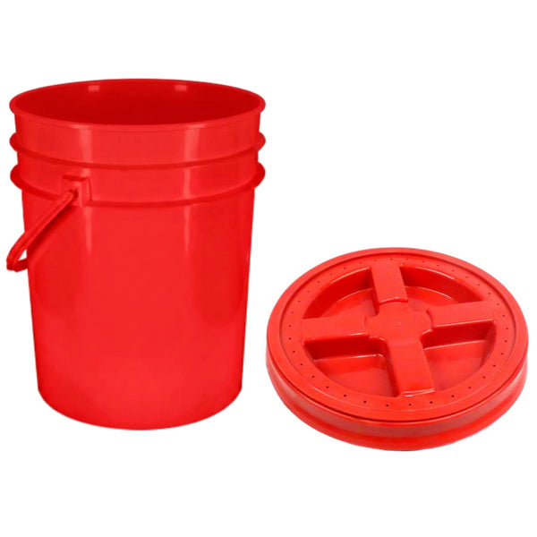 Caneca para Contención para Serpientes y Reptiles 5 Galones con Tapa Rosca