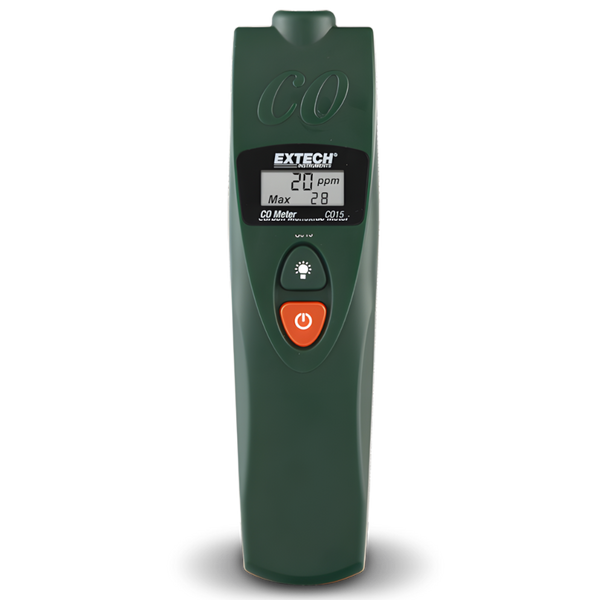 Medidor de Monóxido de Carbono Extech CO15 con Sensor Electroquímico hasta 999 ppm