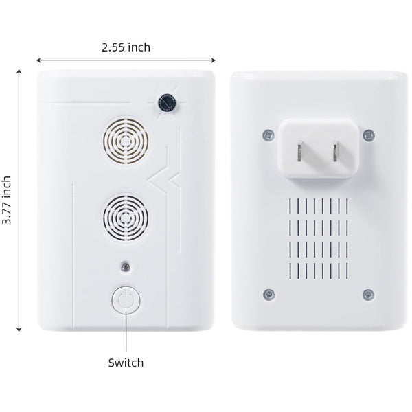 Ahuyentador Ultrasónico B•Tools Contra Murciélagos con Dos Parlantes, para Interiores (Hasta 60 m²)