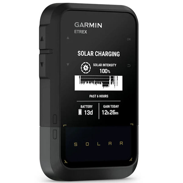 Navegador de Mano Garmin eTrex Solar GPS Multibanda con Carga Solar Ilimitada IPX7