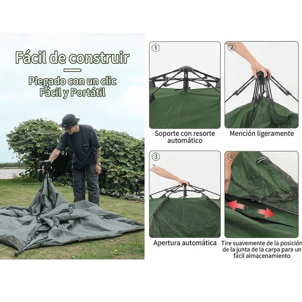 Carpa Emergente Naturehike Serie AutoPop para 4 Personas