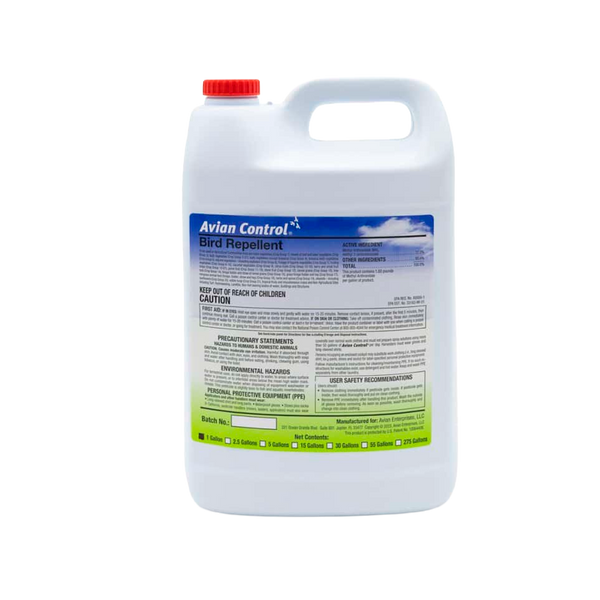 Repelente Líquido Concentrado para Aves Avian Control con Metil Antranilato