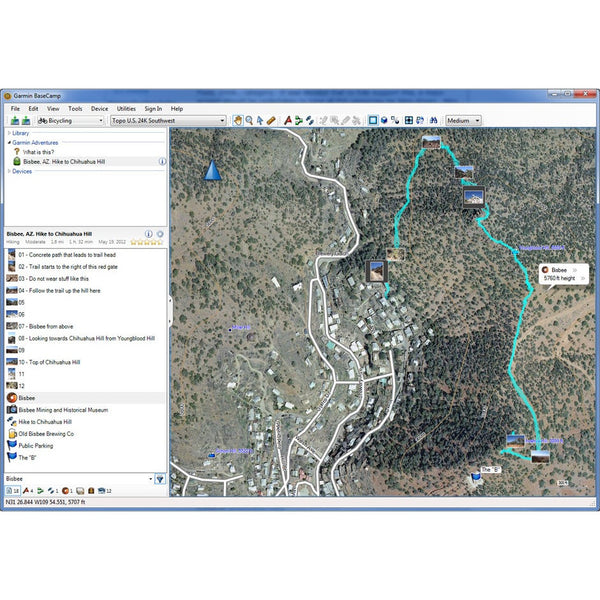 Software BaseCamp para GPS Garmin