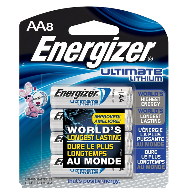 Baterías de Litio Energizer AA Ultimate Lithium 