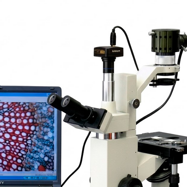 Cámaras para Microscopio AmScope Sensor CMOS a Color USB 3.0 de Montura C hasta 20 MP con Lente Reductor ²⁶
