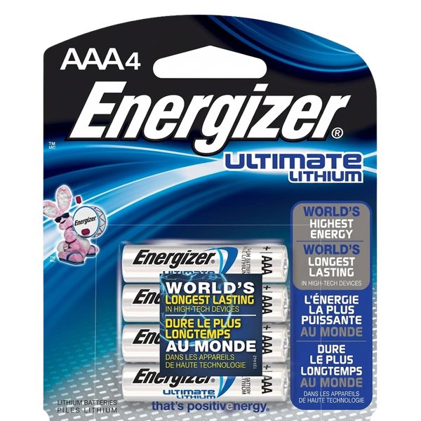 Baterías de Litio Energizer AAA Ultimate Lithium 