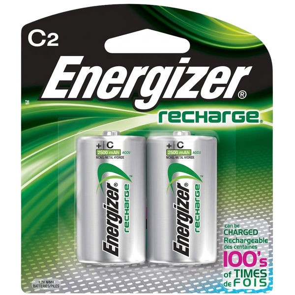 Baterías Recargables Energizer C 2500mAh ²⁵