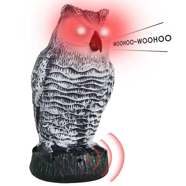 Búho Ahuyentador de Aves con Ojos Luminiscentes