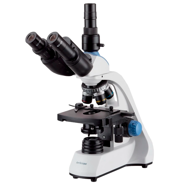 Microscopio Trinocular Compuesto AmScope -LED / 40X-2500X
